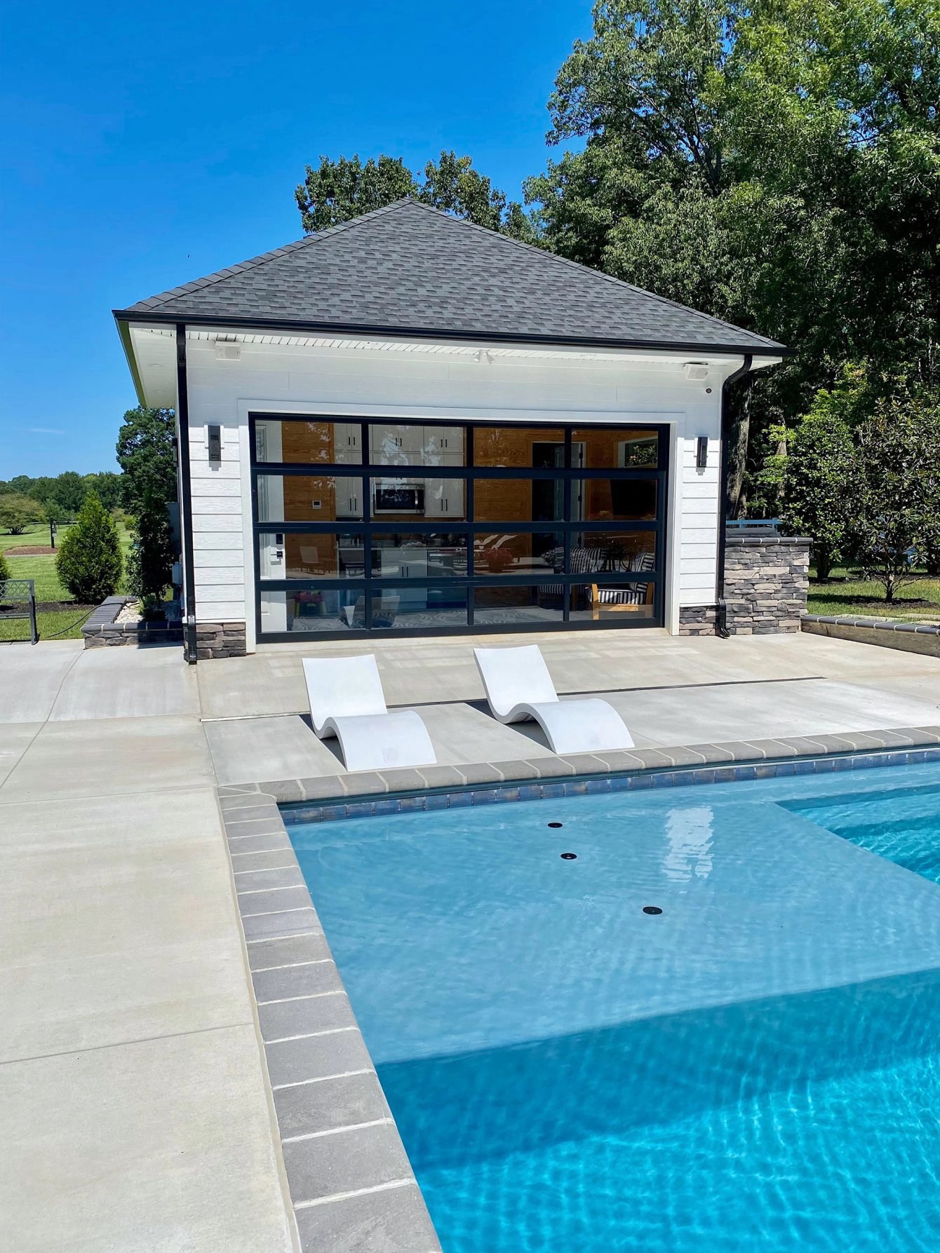 Pool House Garage Door 