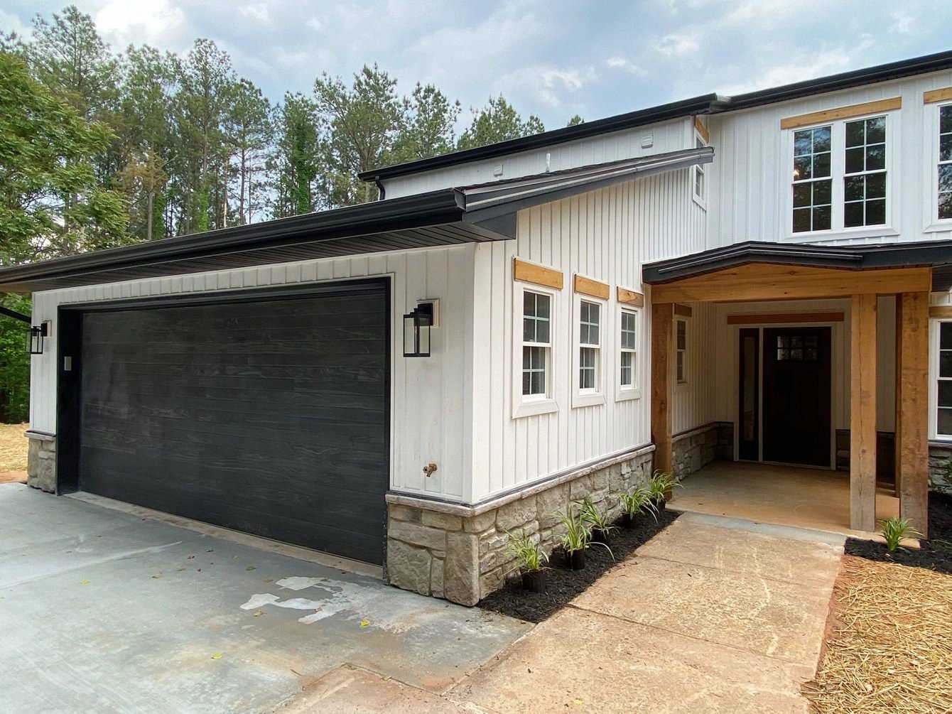 Black Garage Door