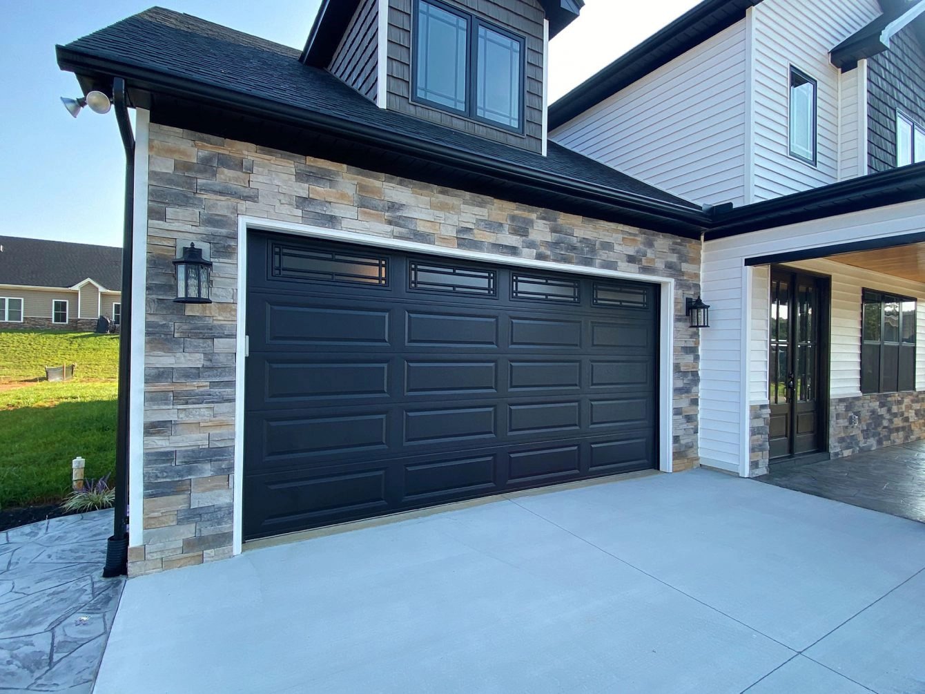 Black Garage Door 