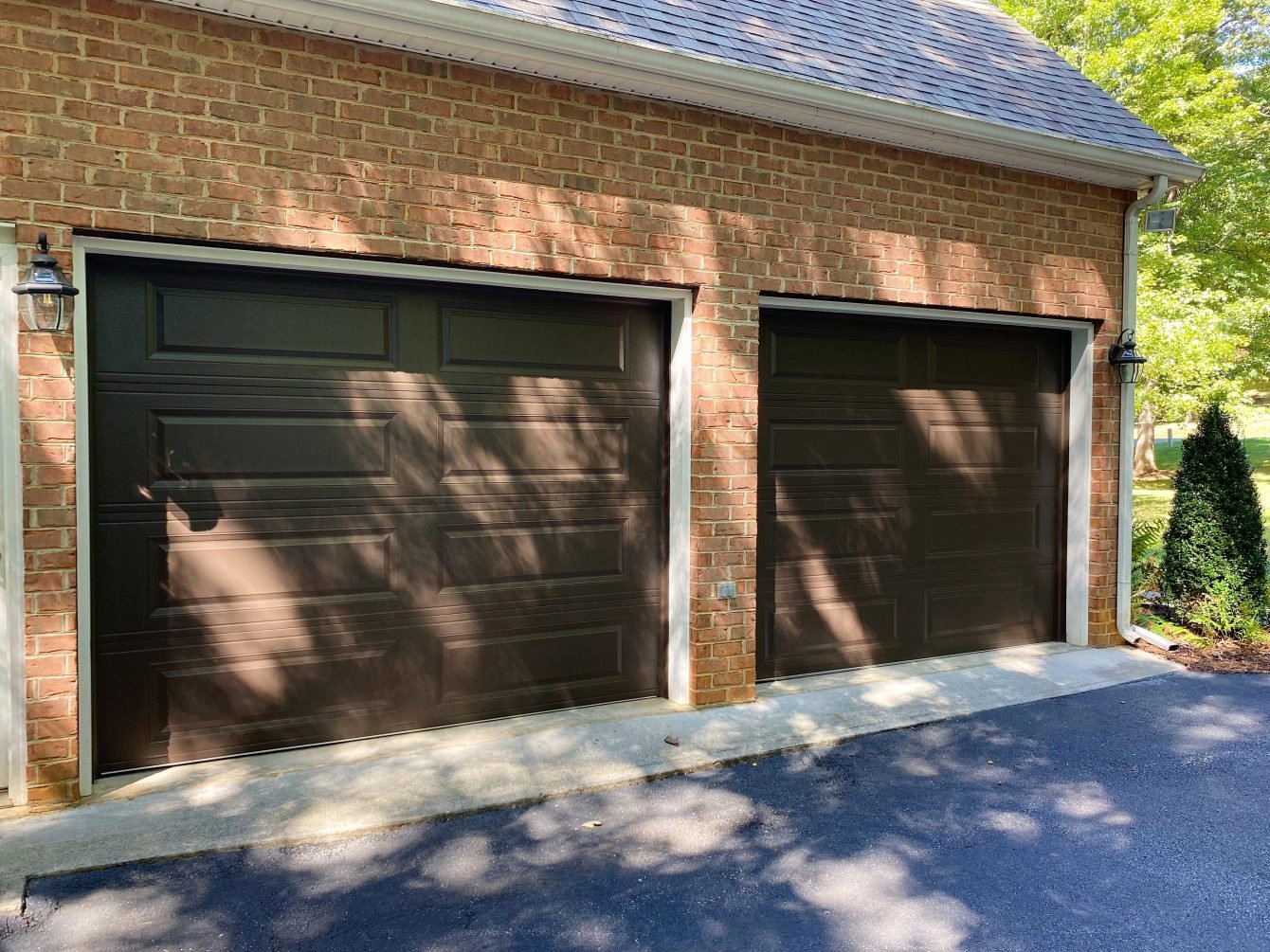 Dark Brown Garage Doors 