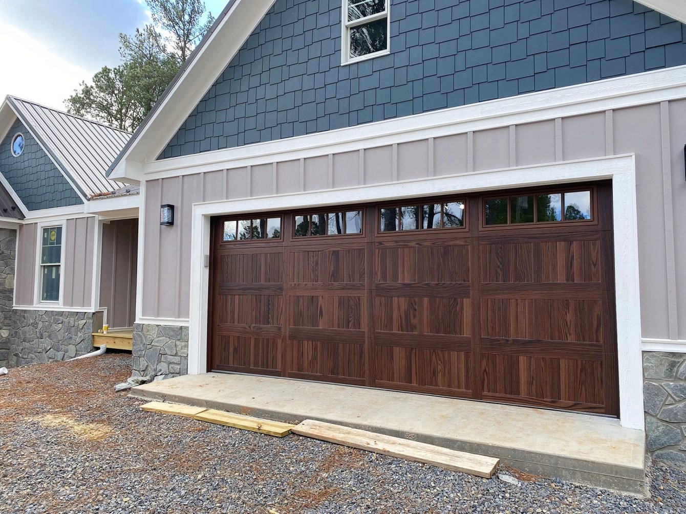 Dark Brown Garage Doors 